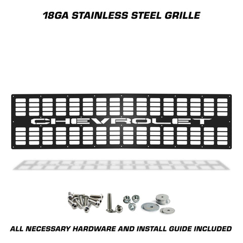 1 Piece Steel Grille for Chevy C10 1981-1987 - CHEVROLET