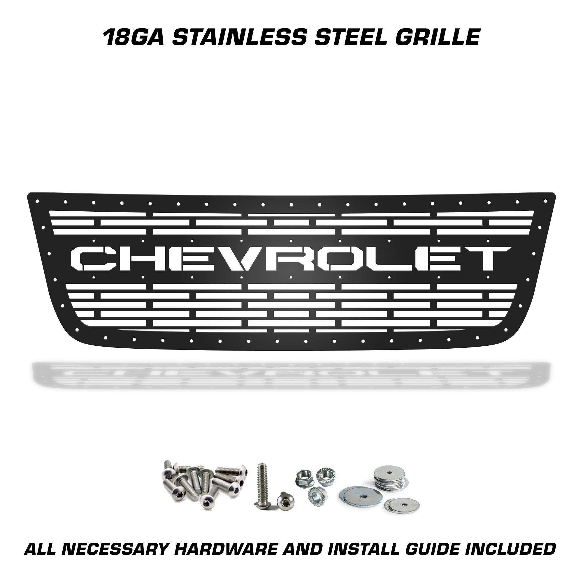 GMC, Chevy, Sierra, Silverado, 1500, Grilles, Truck Grilles, Truck, Grille, Grill, 300 Industries, Powder Coat, Aftermarket Accessories