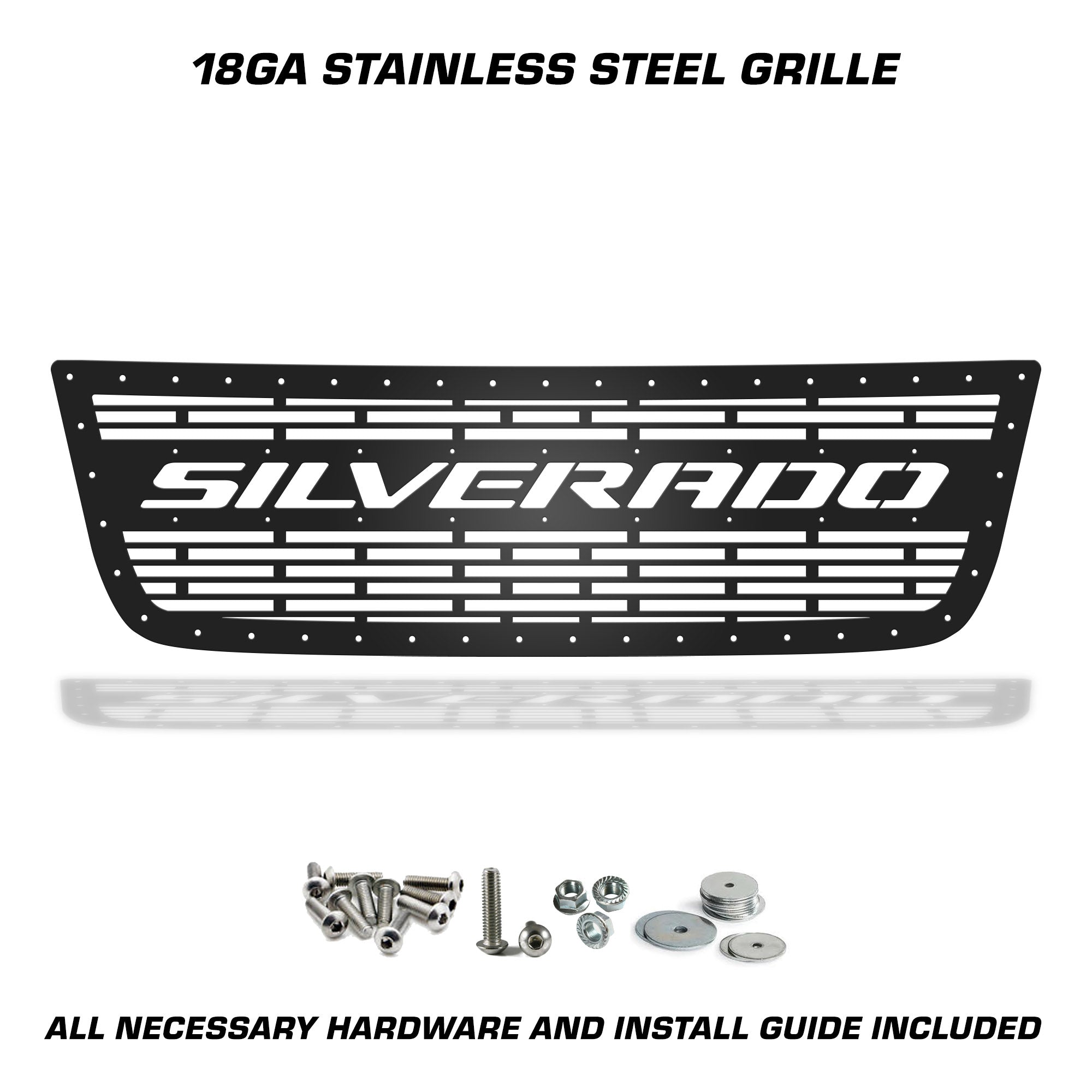 GMC, Chevy, Sierra, Silverado, 1500, Grilles, Truck Grilles, Truck, Grille, Grill, 300 Industries, Powder Coat, Aftermarket Accessories