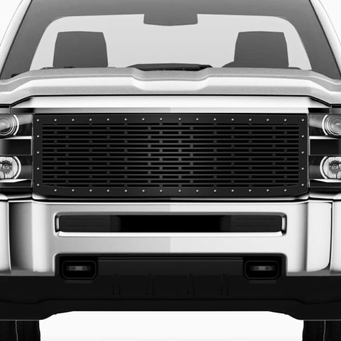 1 Piece Steel Grille for Chevy Silverado 2015-2019 - BRICKS