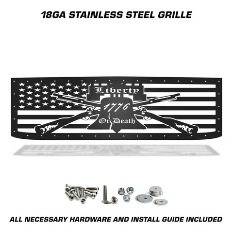 1 Piece Steel Grille for Chevy Silverado 2015-2019 - LIBERTY OR DEATH