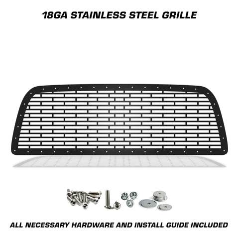 1 Piece Steel Grille for Dodge Ram 2500/3500 2010-2018 - BRICKS