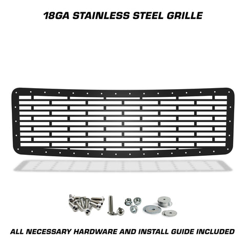 1 Piece Steel Grille for Ford F150 2009-2014 - BRICKS