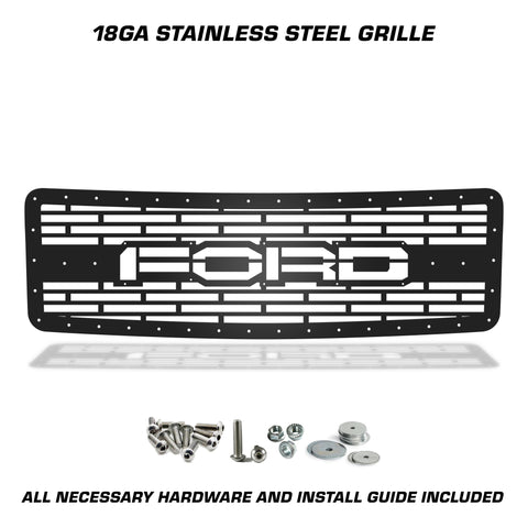 1 Piece Steel Grille for Ford F150 2009-2014 - FORD