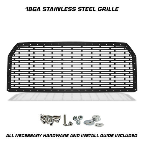 1 Piece Steel Grille for Ford F150 2015-2017 - BRICKS