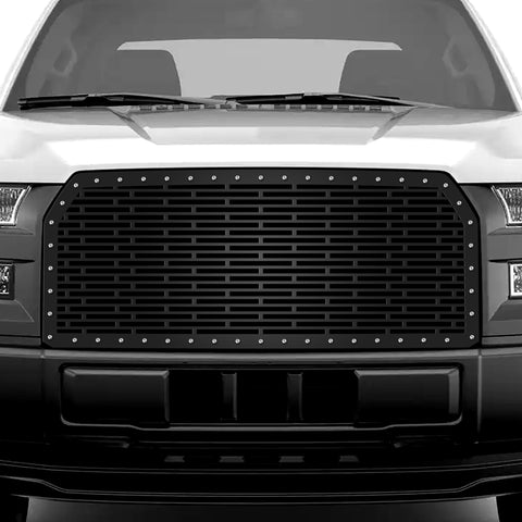 1 Piece Steel Grille for Ford F150 2015-2017 - BRICKS