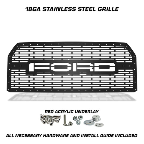 1 Piece Steel Grille for Ford F150 2015-2017 - FORD