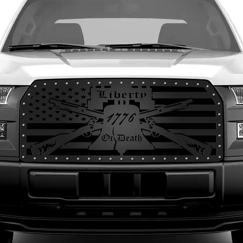 1 Piece Steel Grille for Ford F150 2015-2017 - LIBERTY OR DEATH