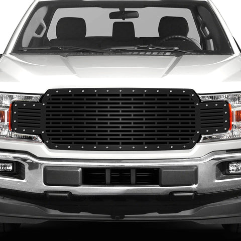 1 Piece Steel Grille for Ford F150 2018-2020 - BRICKS