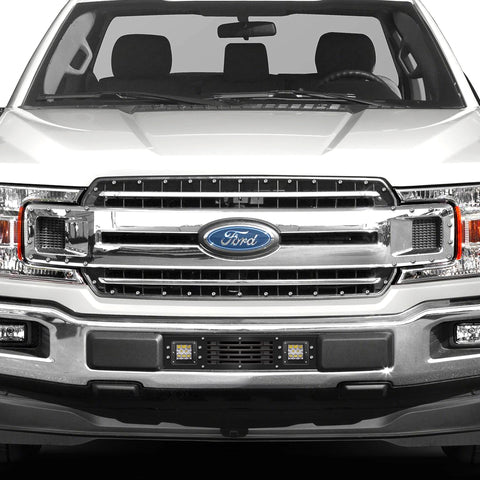 Ford F150 2018-2020 Lower Bumper Grille w/ LED Light Pods