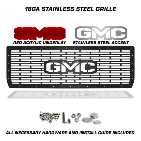 GMC, Sierra, 1500, Grilles, Truck Grilles, Truck, Grille, Grill, 300 Industries, Powder Coat, Aftermarket Accessories