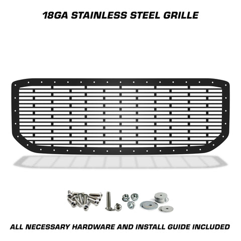 1 Piece Steel Grille for GMC Yukon Denali 2015-2020 - BRICKS