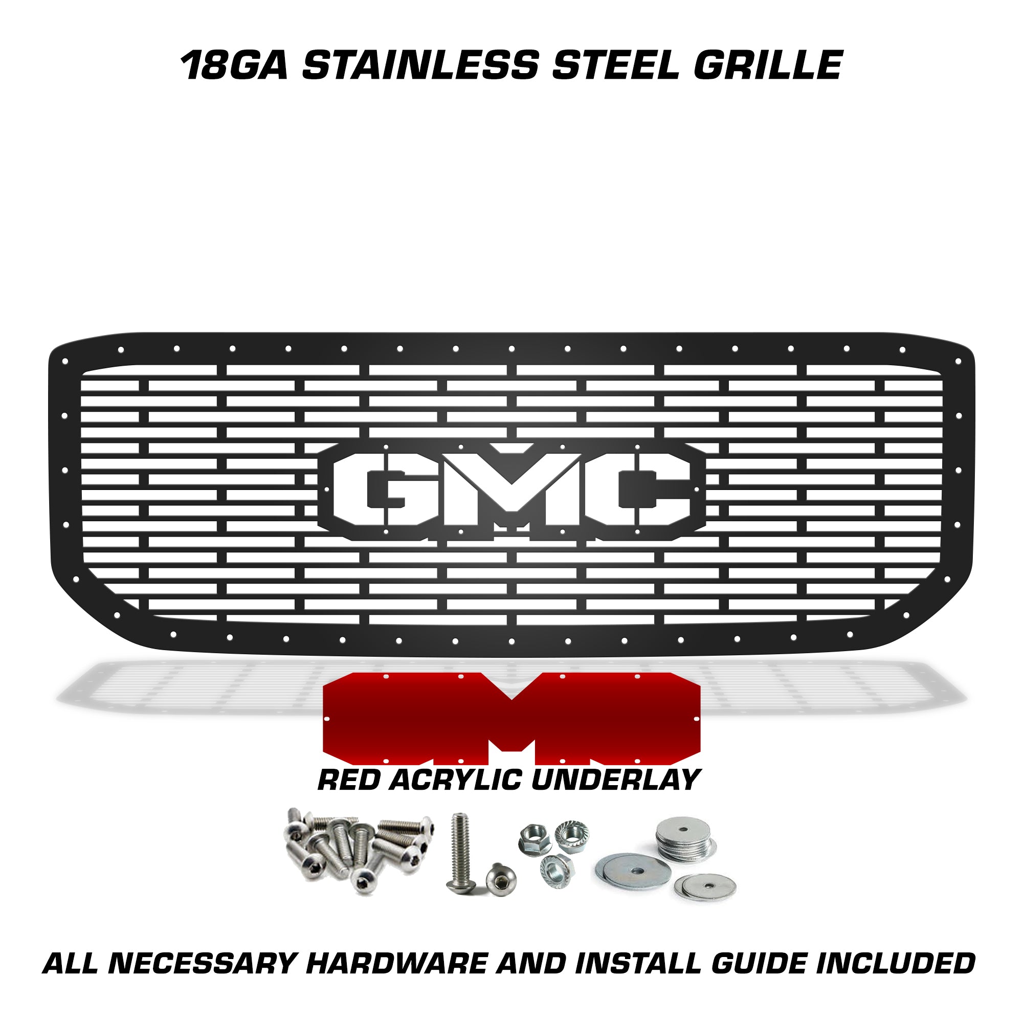 GMC, Yukon, Denali, Grilles, Truck Grilles, Truck, Grille, Grill, 300 Industries, Powder Coat, Aftermarket Accessories