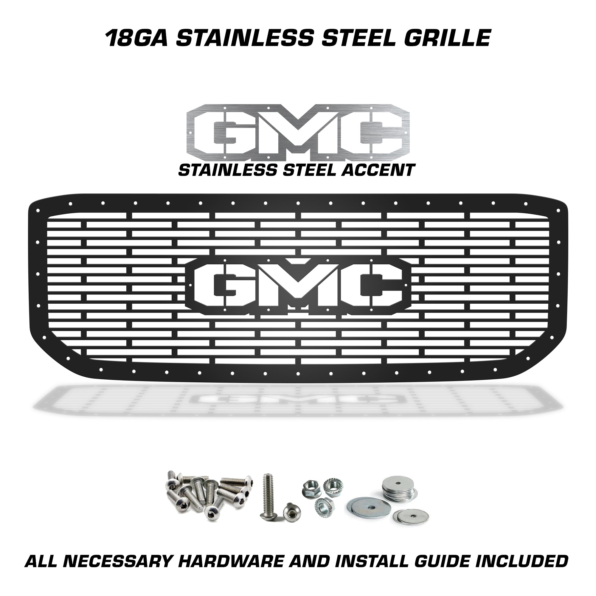 GMC, Yukon, Denali, Grilles, Truck Grilles, Truck, Grille, Grill, 300 Industries, Powder Coat, Aftermarket Accessories