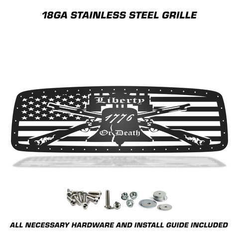 1 Piece Steel Grille for Dodge Ram 1500/2500/3500 2002-2005 - LIBERTY OR DEATH