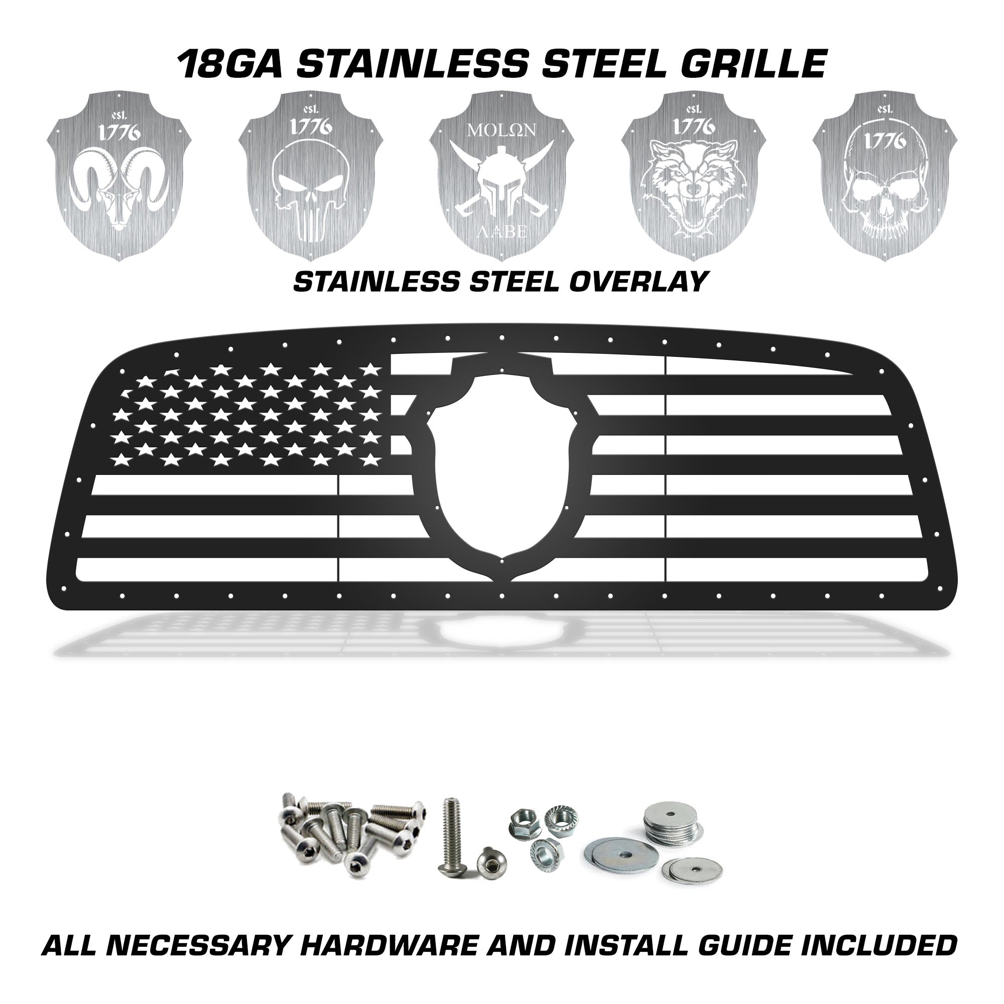 Dodge, RAM, 1500, 2500, 3500, Grilles, Truck Grilles, Truck, Grille, Grill, 300 Industries, Powder Coat, Aftermarket Accessories