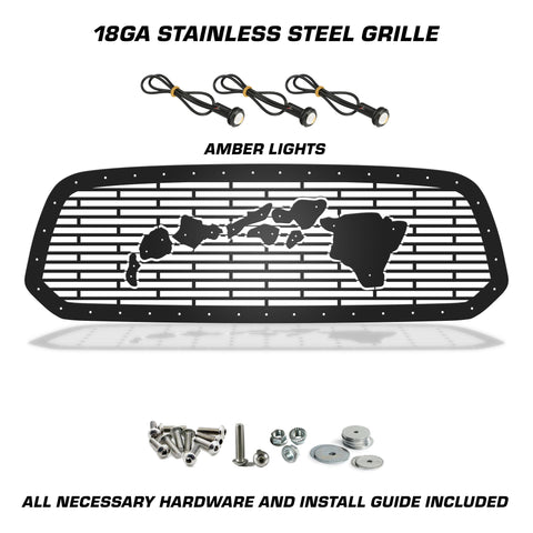 Dodge, RAM, 1500, 2500, 3500, Grilles, Truck Grilles, Truck, Grille, Grill, 300 Industries, Powder Coat, Aftermarket Accessories