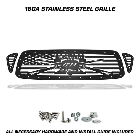 1 Piece Steel Grille for Toyota Tacoma 2001-2004 - LIBERTY OR DEATH