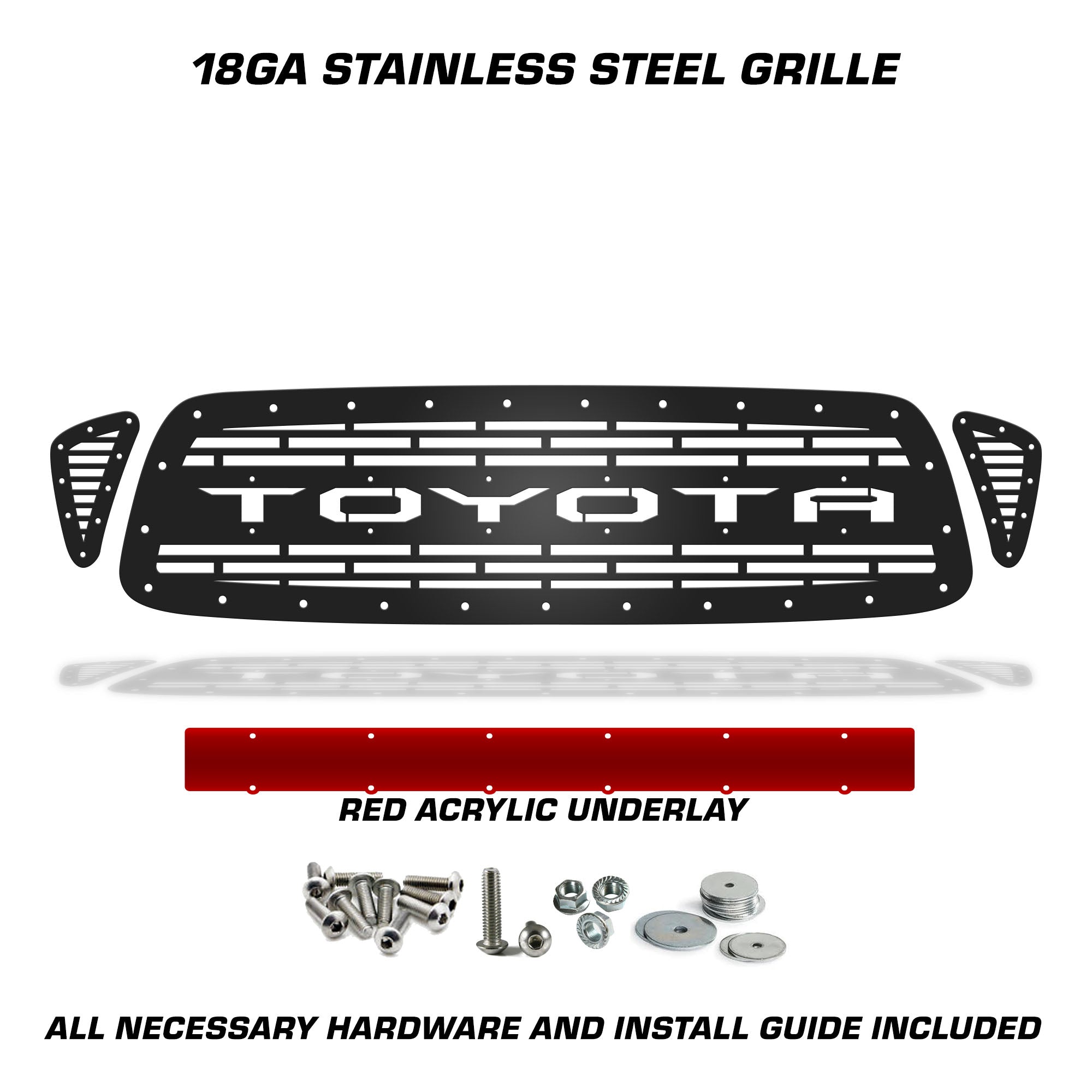 Toyota, Tacoma, Grilles, Truck Grilles, Truck, Grille, Grill, 300 Industries, Powder Coat, Aftermarket Accessories