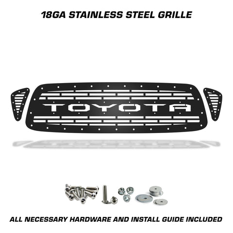 1 Piece Steel Grille for Toyota Tacoma 2001-2004 - TOYOTA V3