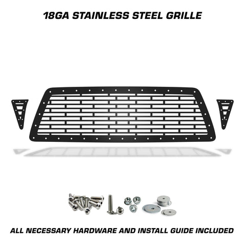 3 Piece Steel Grille for Toyota Tacoma 2005-2011 - BRICKS