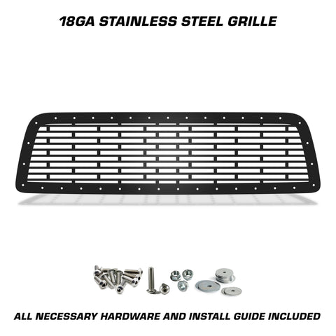 1 Piece Steel Grille for Toyota Tundra 2007-2009 - BRICKS