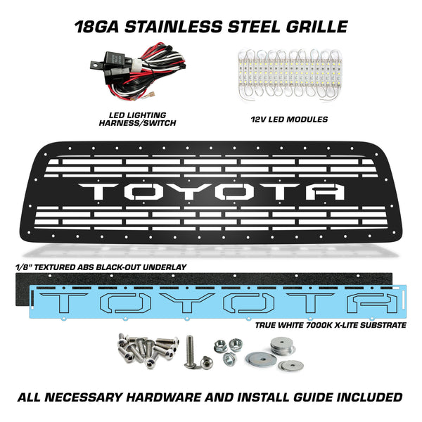 Toyota, Tundra, Grilles, Truck Grilles, Truck, Grille, Grill, 300 Industries, Powder Coat, Aftermarket Accessories