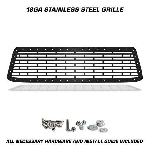 1 Piece Steel Grille for Toyota Tundra 2010-2013 - BRICKS