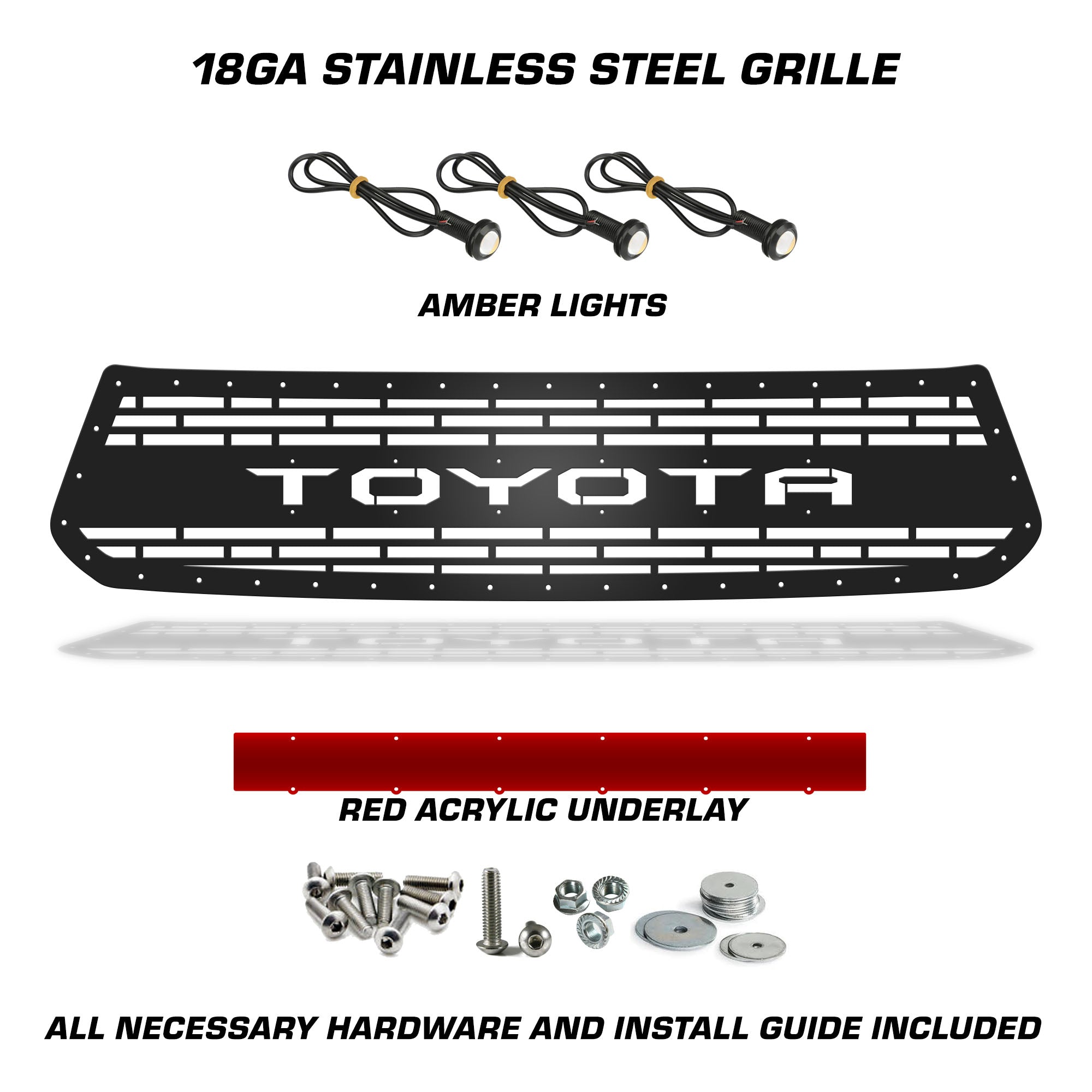 Toyota, Tundra, Grilles, Truck Grilles, Truck, Grille, Grill, 300 Industries, Powder Coat, Aftermarket Accessories