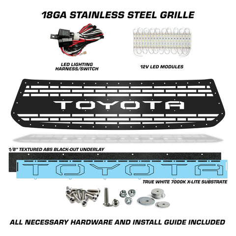 Toyota, Tundra, Grilles, Truck Grilles, Truck, Grille, Grill, 300 Industries, Powder Coat, Aftermarket Accessories