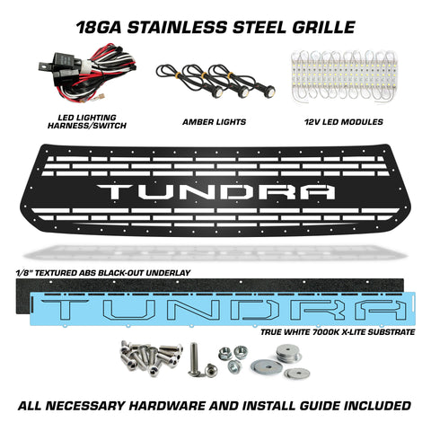 Toyota, Tundra, Grilles, Truck Grilles, Truck, Grille, Grill, 300 Industries, Powder Coat, Aftermarket Accessories