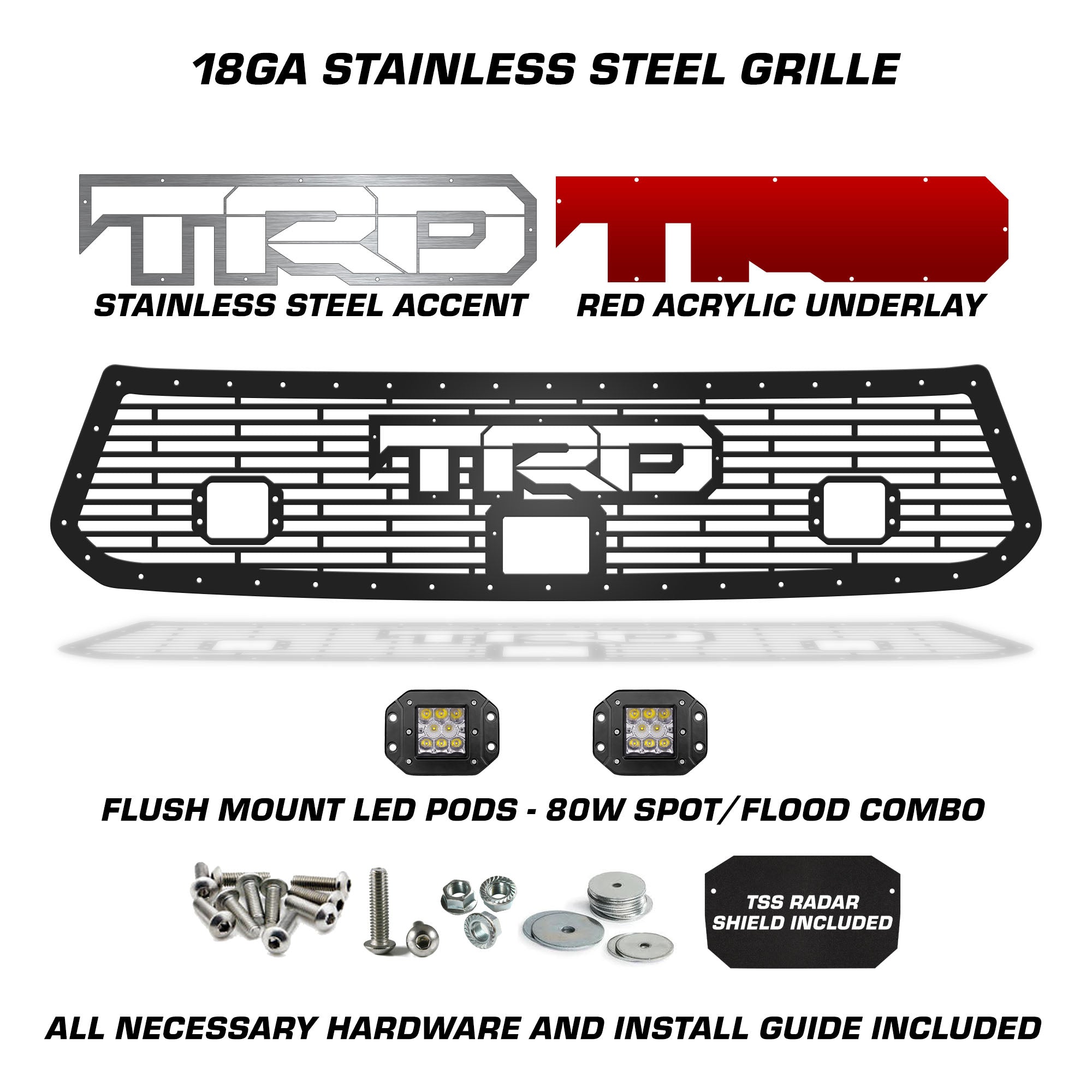 Toyota, Tundra, Grilles, Truck Grilles, Truck, Grille, Grill, 300 Industries, Powder Coat, Aftermarket Accessories