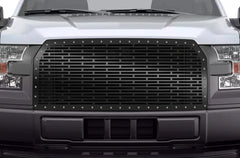 1 Piece Steel Grille for Ford F150 2015-2017 - BRICKS | 300