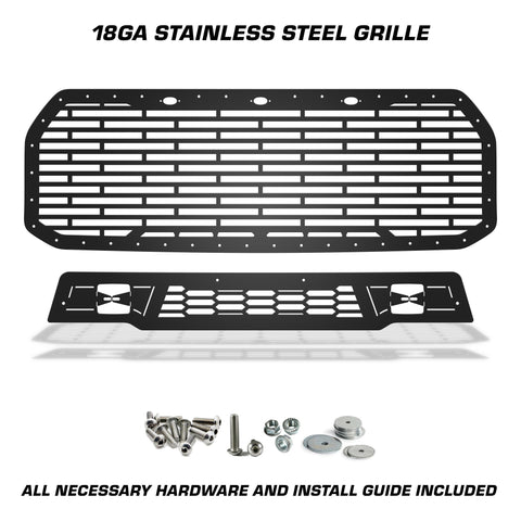 1 Piece Steel Grille for Ford Raptor SVT 2017-2020 - BRICKS