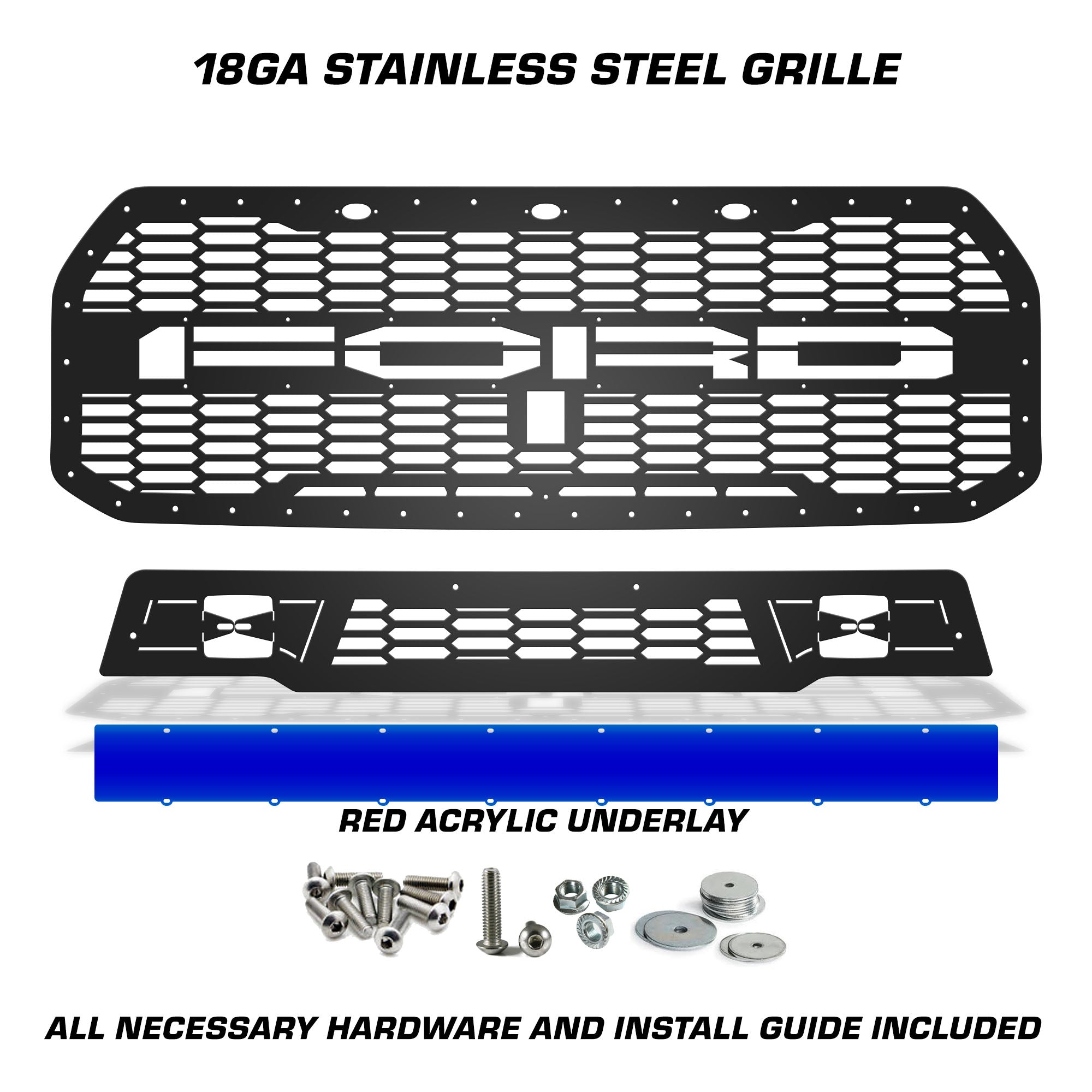 Ford, Raptor, SVT, Grilles, Truck Grilles, Truck, Grille, Grill, 300 Industries, Powder Coat, Aftermarket Accessories