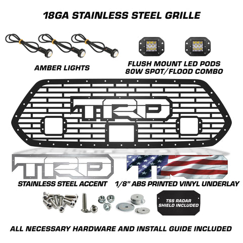 Toyota, Tacoma, Grilles, Truck Grilles, Truck, Grille, Grill, 300 Industries, Powder Coat, Aftermarket Accessories