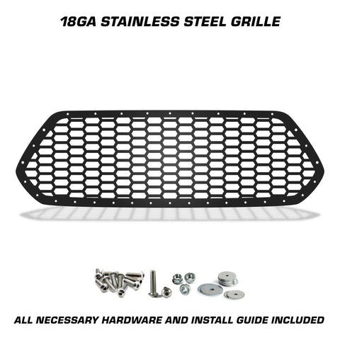 1 Piece Steel Grille for Toyota Tacoma 2016-2017 - HONEYCOMB