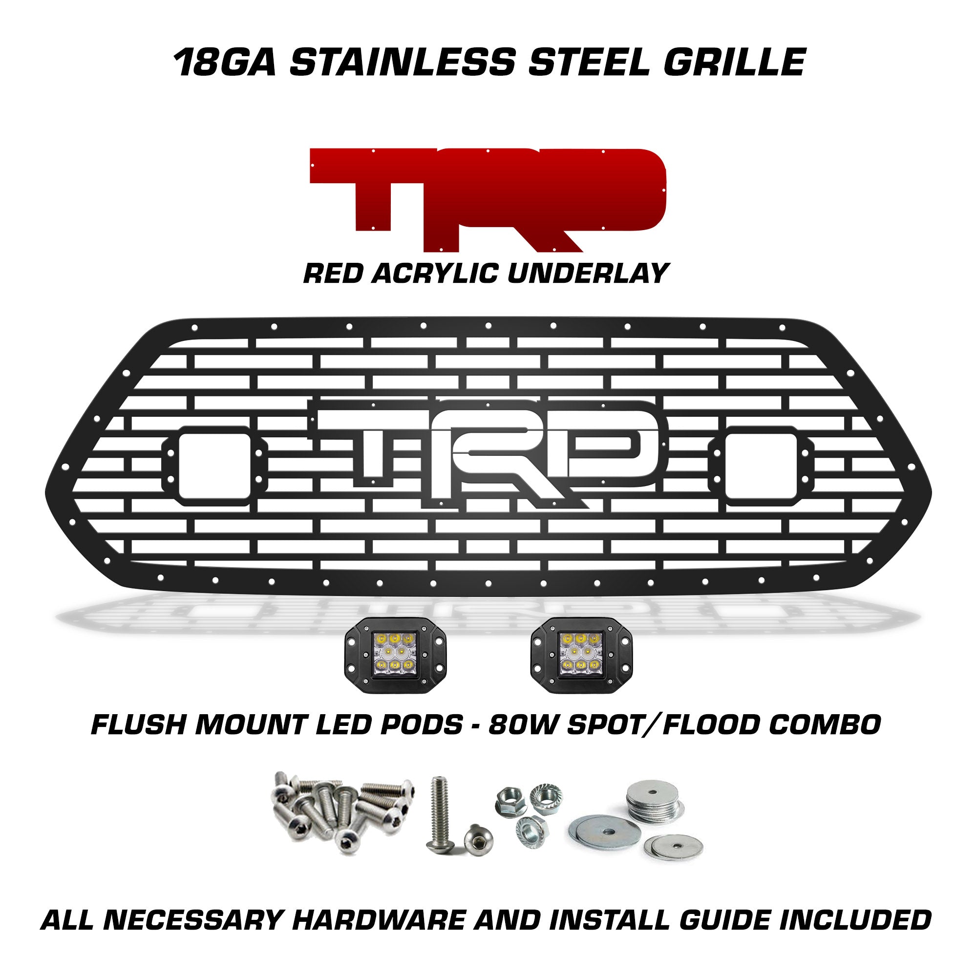 Toyota, Tacoma, Grilles, Truck Grilles, Truck, Grille, Grill, 300 Industries, Powder Coat, Aftermarket Accessories