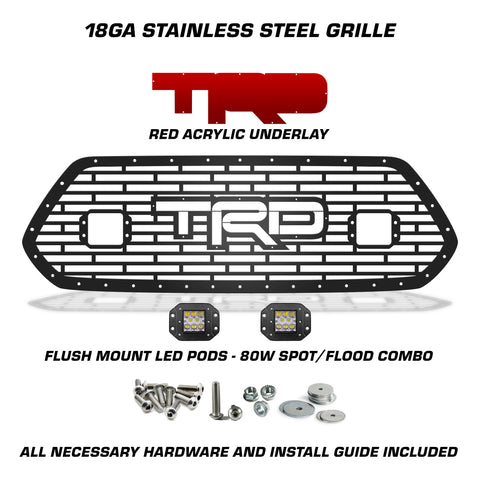 Toyota, Tacoma, Grilles, Truck Grilles, Truck, Grille, Grill, 300 Industries, Powder Coat, Aftermarket Accessories