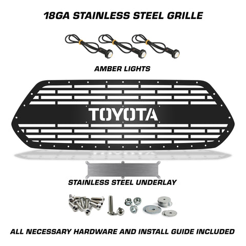 Toyota, Tacoma, Grilles, Truck Grilles, Truck, Grille, Grill, 300 Industries, Powder Coat, Aftermarket Accessories