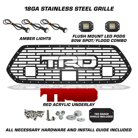 Toyota, Tacoma, Grilles, Truck Grilles, Truck, Grille, Grill, 300 Industries, Powder Coat, Aftermarket Accessories