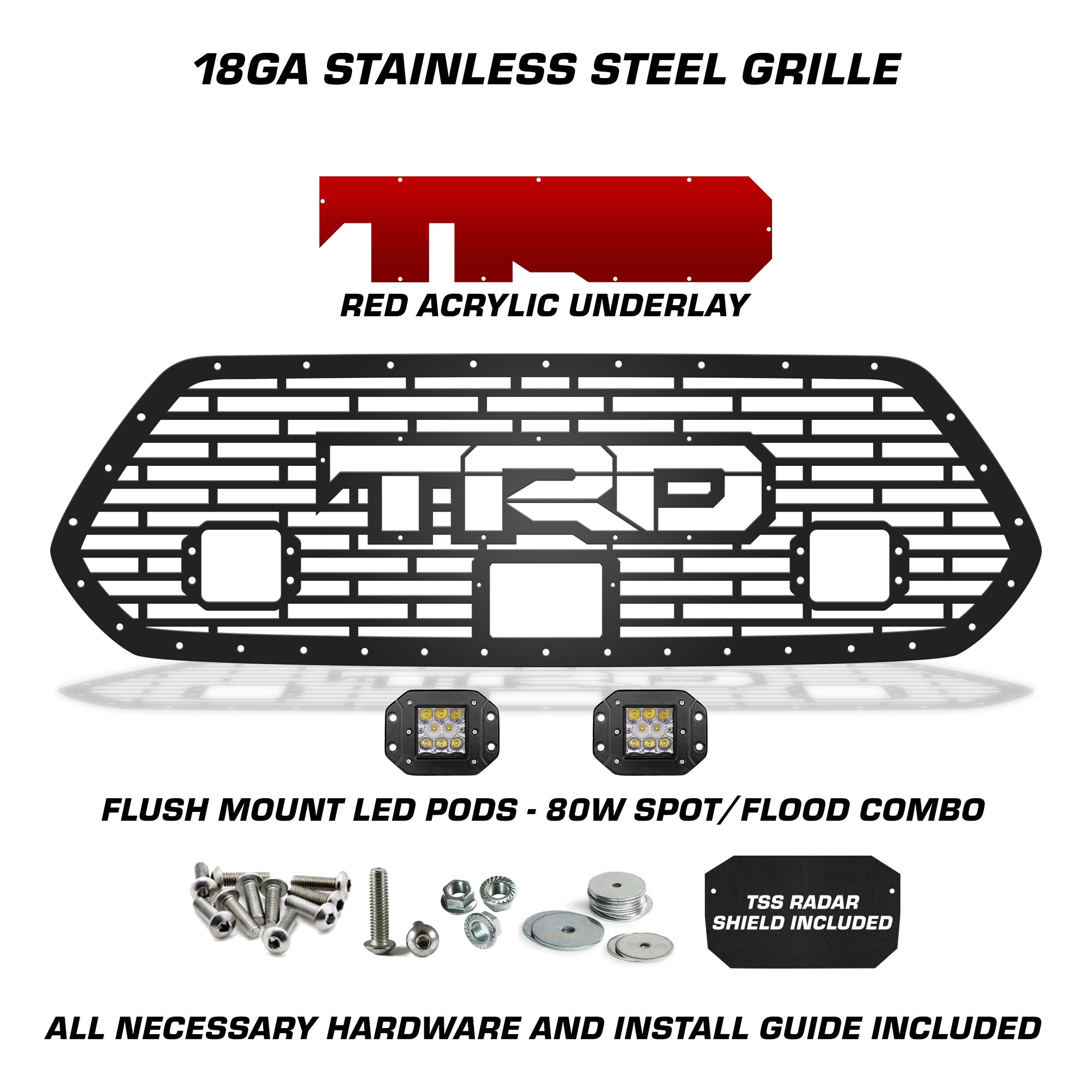 Toyota, Tacoma, Grilles, Truck Grilles, Truck, Grille, Grill, 300 Industries, Powder Coat, Aftermarket Accessories