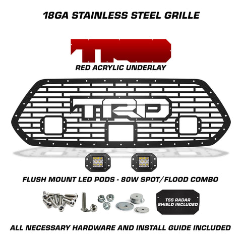 Toyota, Tacoma, Grilles, Truck Grilles, Truck, Grille, Grill, 300 Industries, Powder Coat, Aftermarket Accessories