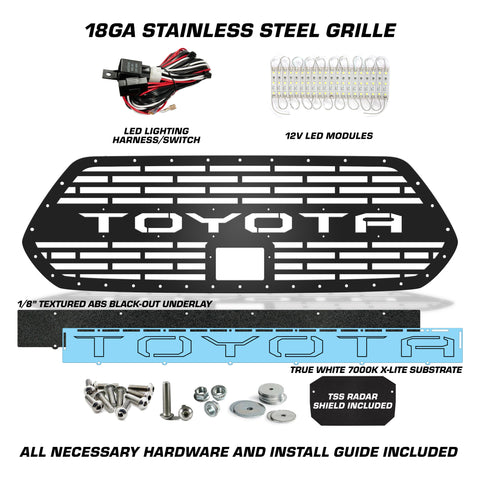 Toyota, Tacoma, Grilles, Truck Grilles, Truck, Grille, Grill, 300 Industries, Powder Coat, Aftermarket Accessories